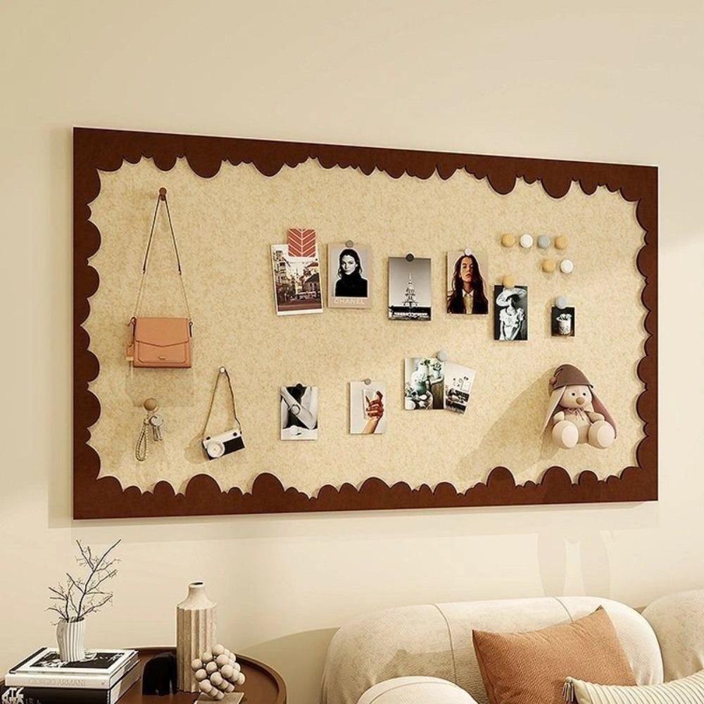 Self Adhesive Felt Wall Board Scalloped Border Wall Memo Board Gifts Photo Wall Panel  Home Decor