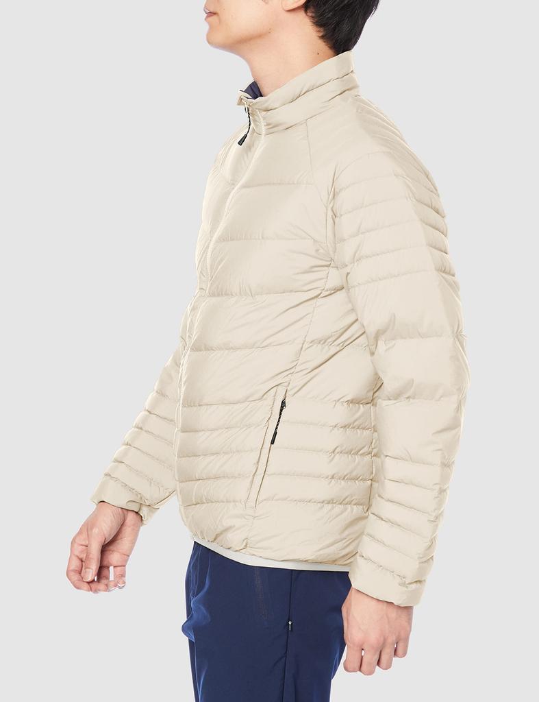 Mizuno Breath Thermo Lightweight Down Outdoor Go To by Birch Size for Trekking and Mountaineering Jacket, B2ME1502, Men's White, L,