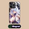 Azur Lane Unzen Glass MagSafe Mobile Phone Case for iPhone 17 16 15 14 13 12 11 Air Pro Max Plus Mini Colorful Cover