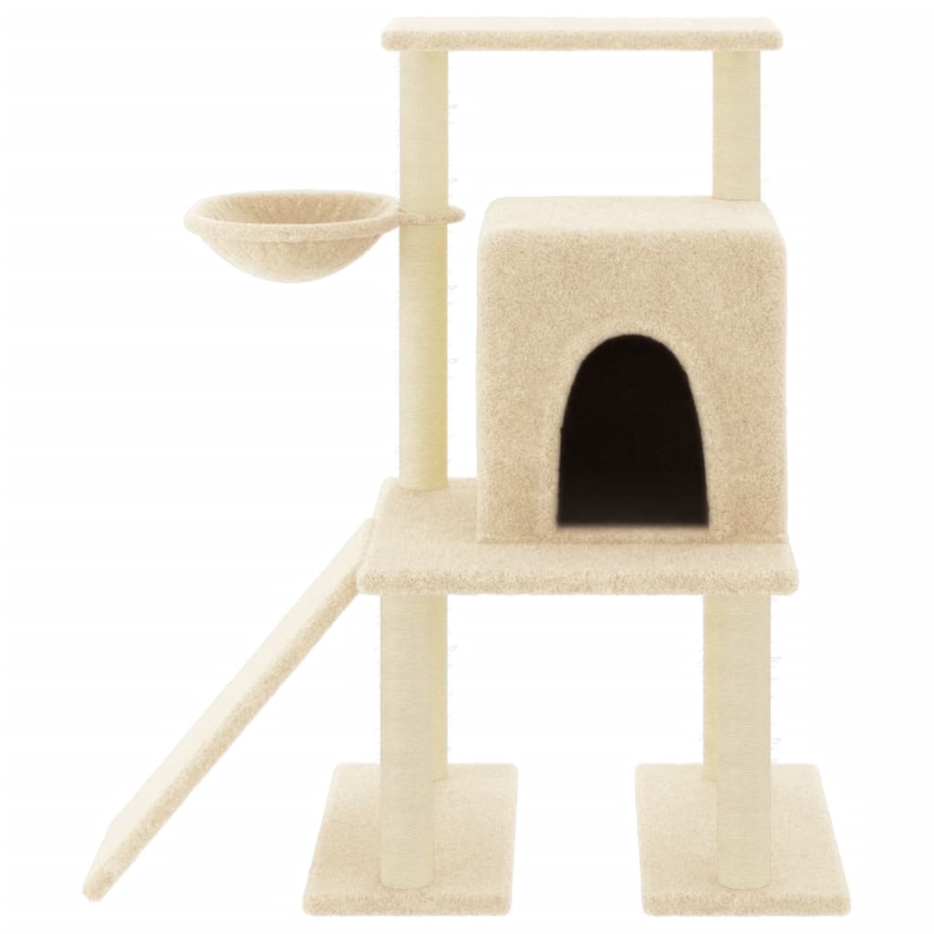 Scratching Post with Sisal Scratching Posts Cream 96.5 Cm