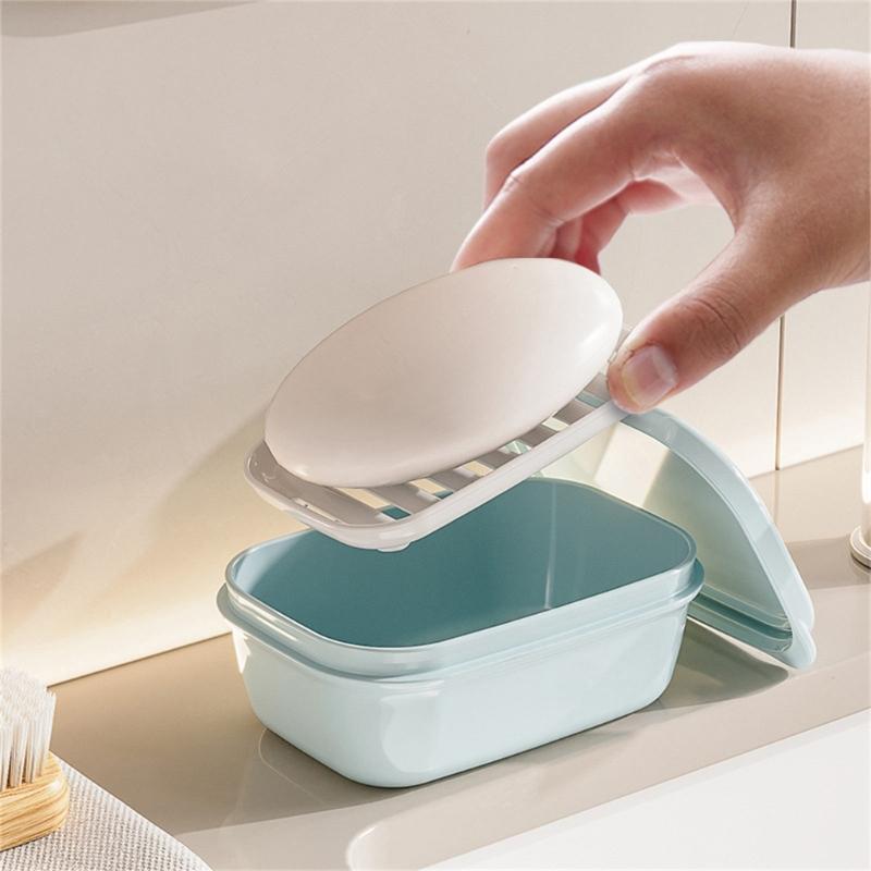 Leakproof Travel Soap Container Soap Holder with Lid Portable Design For Shower Storage And Outdoor Activity Use