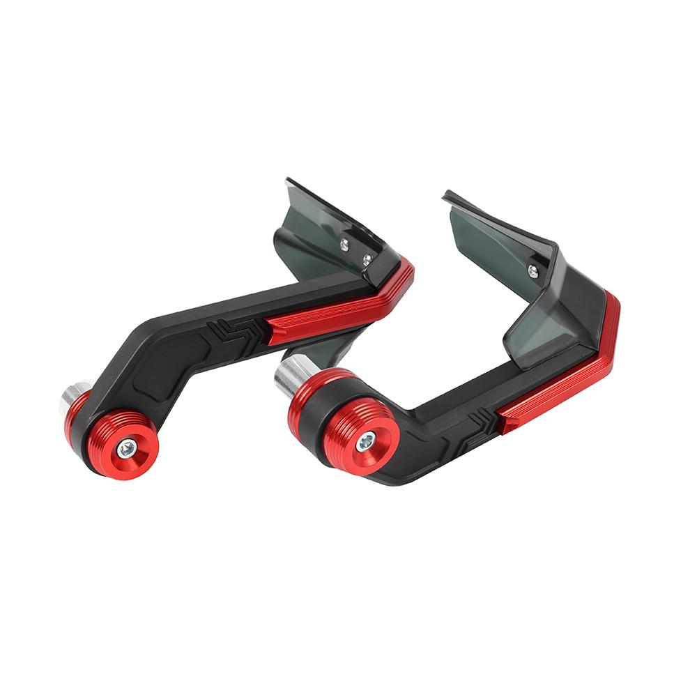 Windproof Universal 7/8" Handlebar Protectors for Motorcycle Scooter Mountain E-Bike Brake Lever Guard with Aluminum Stiffener