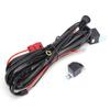 2m Switch Wiring Harness with DT Interface Water Resistance Black for LED Car Spotlights 40A 12V