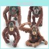 Realistic Pvc Gorilla Figurine Set Featuring Adorable Baby And Adult Designs For Home Decor