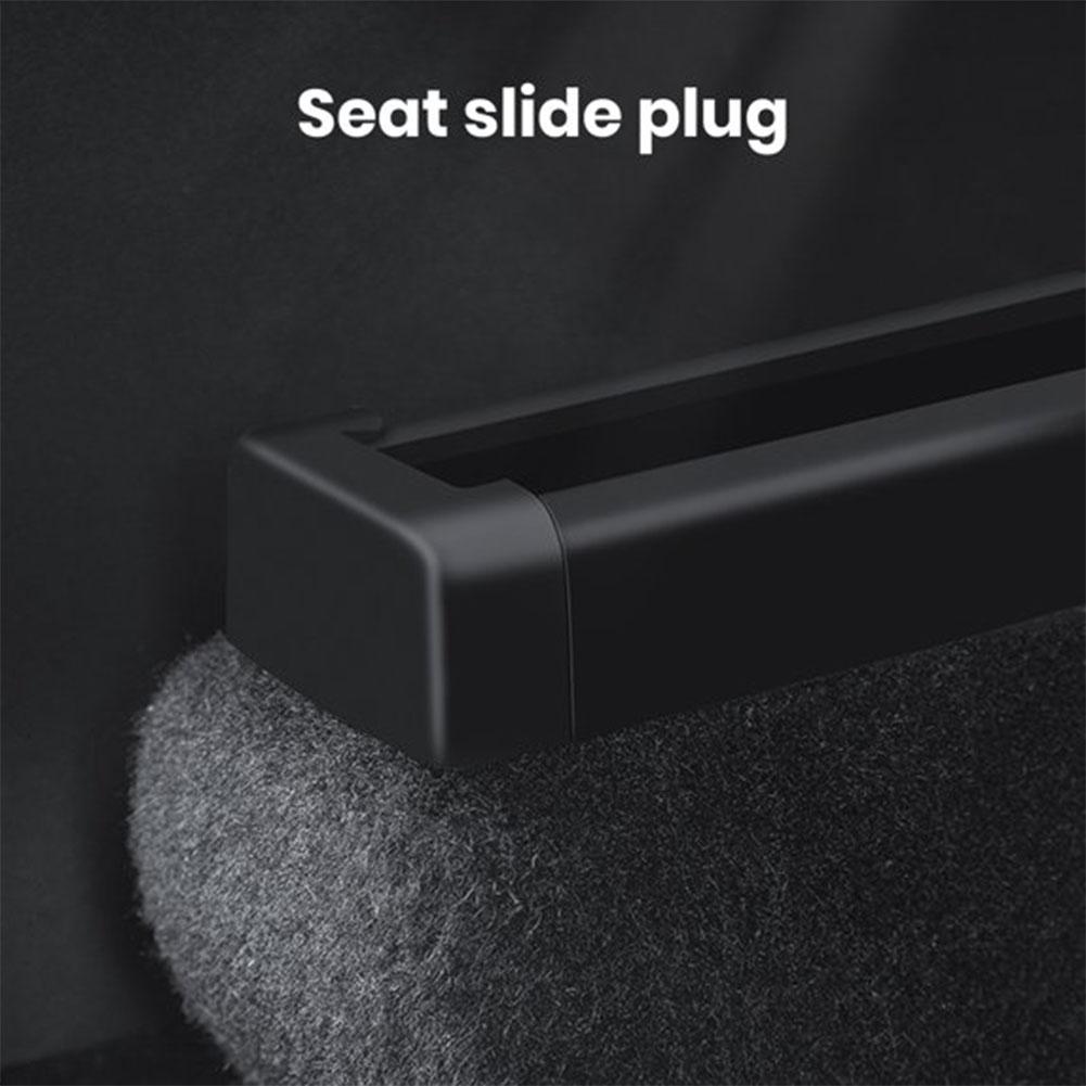 4pc Seat Slide Anti-Kick Protection Plug For Tesla Model 3 Y Juniper Launch 2025 Rear Seat Slide Rail Rubber Plug Protection