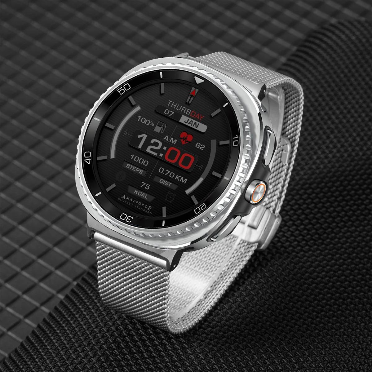 

Миланский ремешок для Samsung Galaxy Watch 8 40мм 44мм 8Classic 46мм Нержавеющая сталь Браслет для Galaxy Ultra 2025 47мм Металлический браслет Galaxy Watch 8 40mm