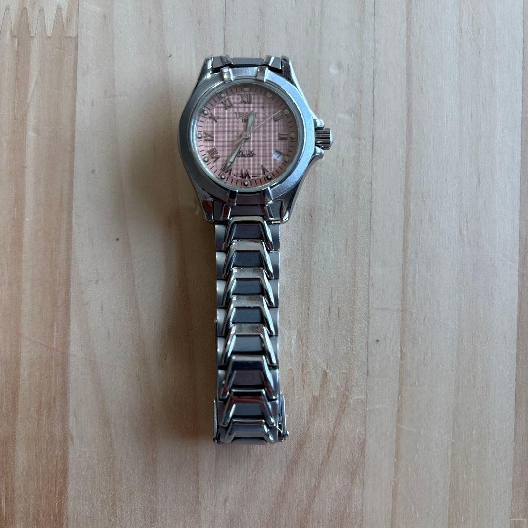 Used TISSOT PR100 ladies watch salmon pink dial