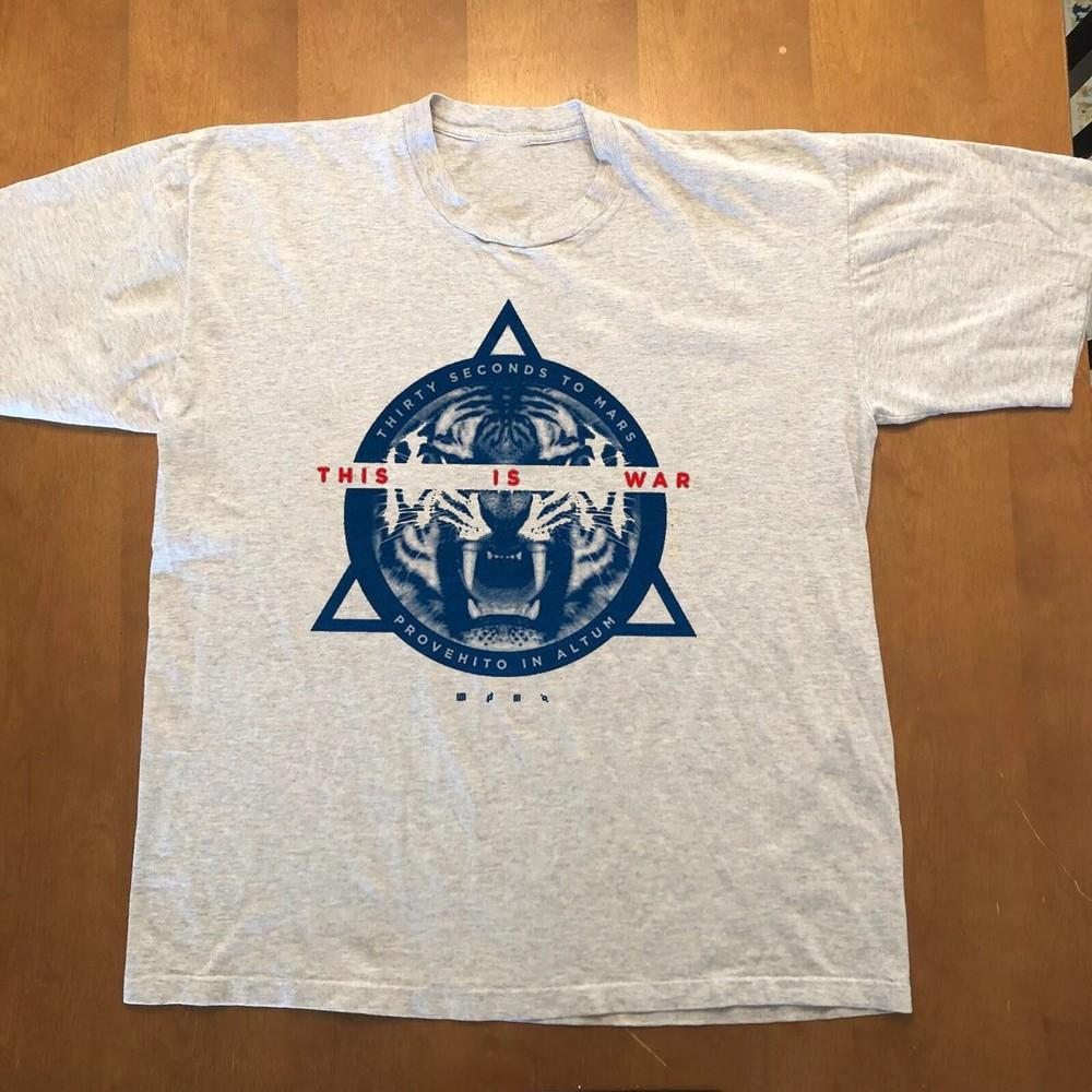 

30 Thirty Seconds To Mars Gray This is War Full Size S-5XL BL415 Unisex T-Shirt S