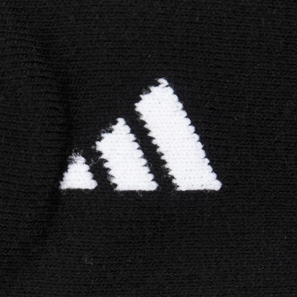 DEO Logo Crew Reinforced Toe and Fukuske [Adidas] One-Point 3-Stripes Socks, 3-Pair Pack, Odor-Resistant, Heel,