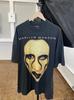 Marilyn Manson Faded T-shirt Gift For Fan Unisex Tshirt Reprint S5XL KH5106
