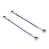 1 Pair 255mm Steering Tie Rod Kit Steel Alloy 8mm Ball Joint Tie Rod End Assembly for Go Kart Drift Trike ATV Quad Mini