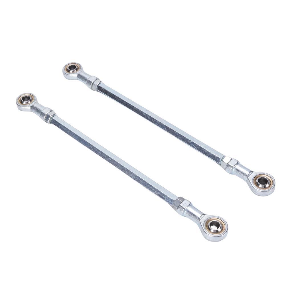 1 Pair 255mm Steering Tie Rod Kit Steel Alloy 8mm Ball Joint Tie Rod End Assembly for Go Kart Drift Trike ATV Quad Mini