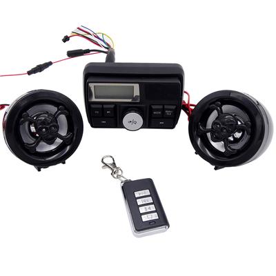 Motorcycle Waterproof Anti-theft USB Audio Radio FM MP3 Stereo Amplifier Alarm System Skull Speaker Motorbike For Harley Honda