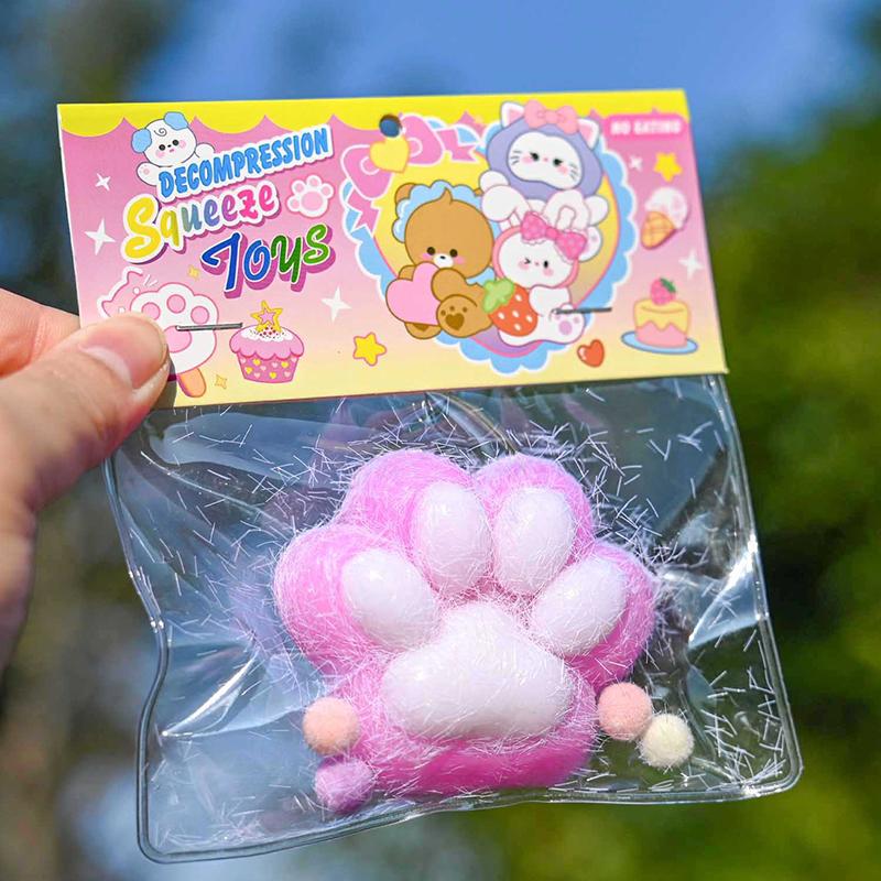 Cat Paw Squeeze Toys Kawaii Cute Slow Rebound Decompression Toy Children'S Happy Sensory Toys Birthday Gift Home Decoration