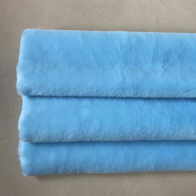 Short Plush Fabric Fur By The Meter for Pillowcases Clothing Sewing High-grade Soft Imitation Rabbit Hair Cloth Plain Thickened