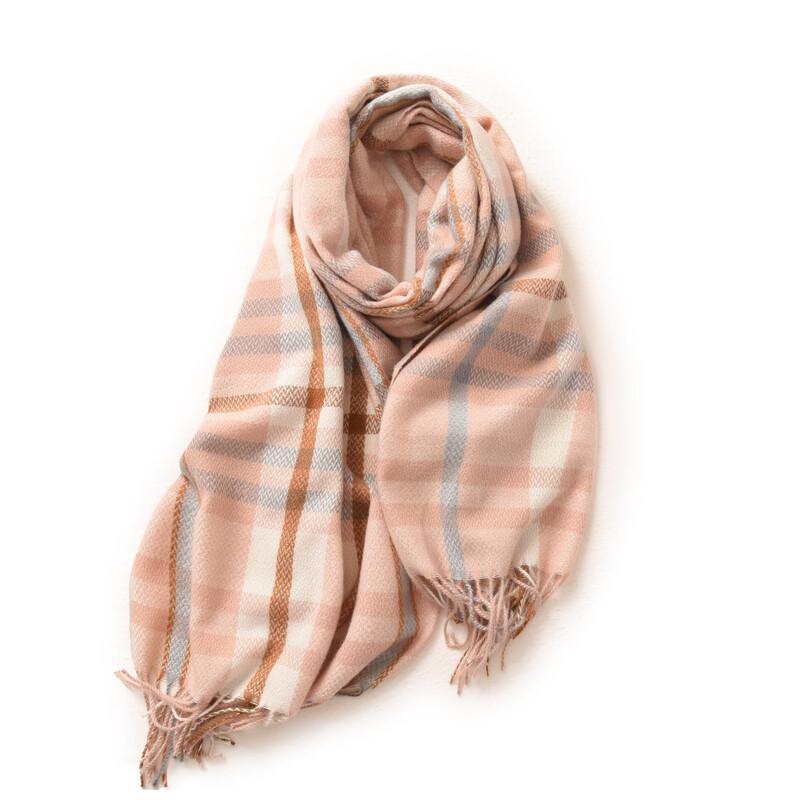 Warm Thickened Imitation Cashmere Plaid Scarf