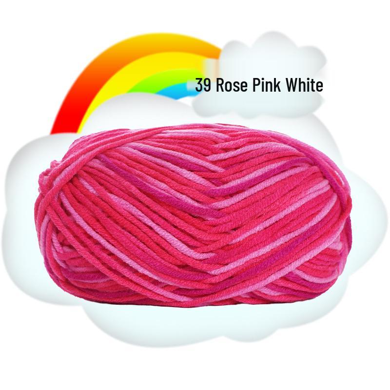 Gradient 5-Ply Medium Thick Baby Velvet Yarn for Crochet and Knitting