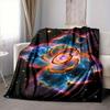 1pc Cosmic Rose Nebula Blanket, Lightweight Flannel Fleece with Digital Printing, Soft Warm for Sofa, Travel, Camping, Office, Couch, Chair, and Bed,