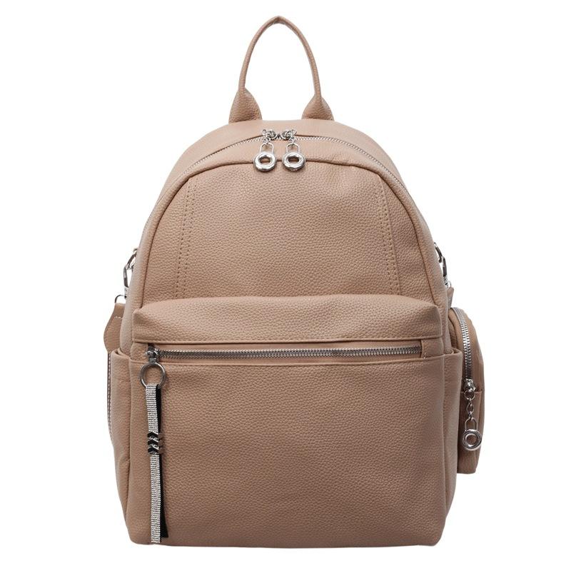 New Women's Backpack, Korean Version, Fashionable and Personalized Commuting Backpack with Coin Purse, Single Shoulder Bag