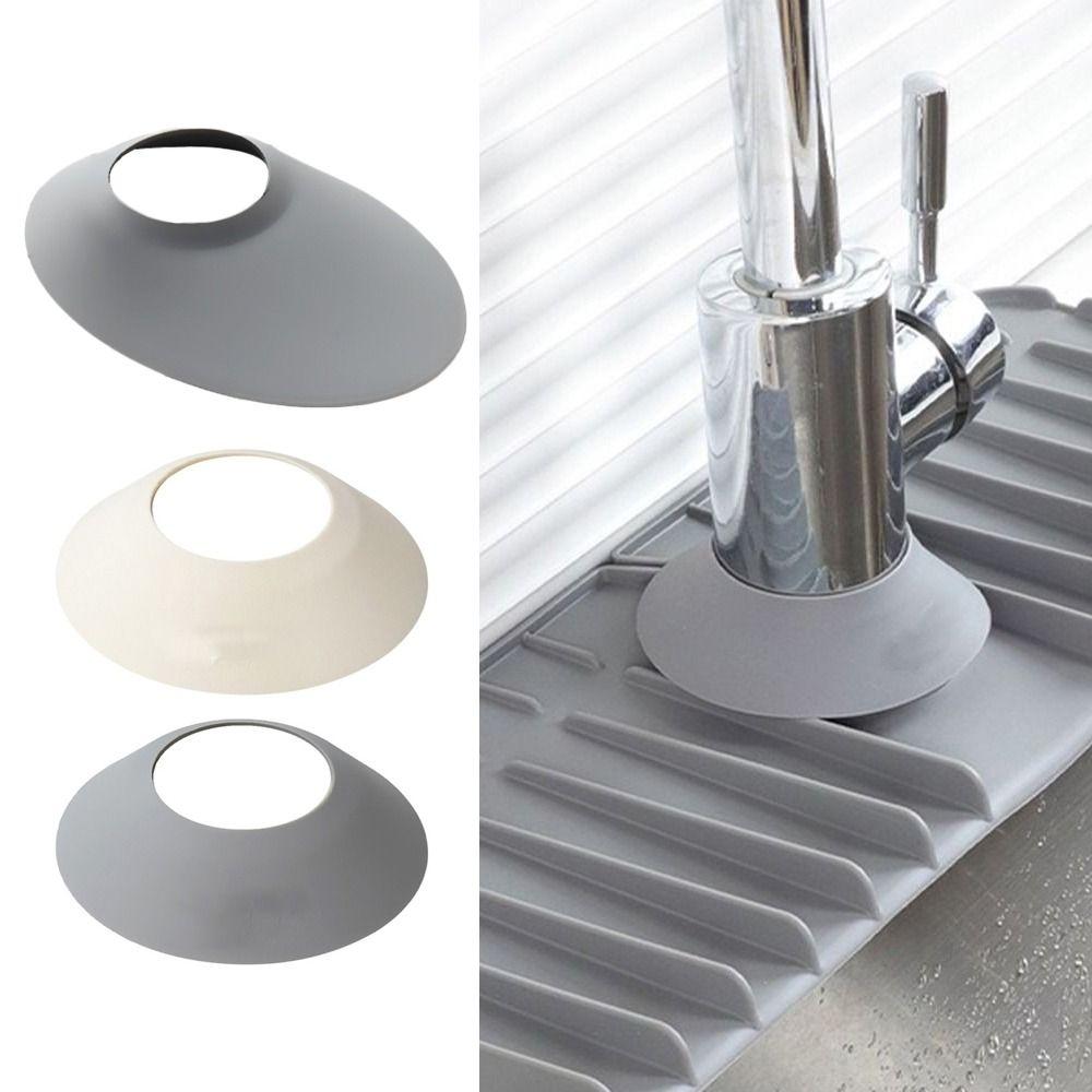 5pcs Silicone Faucet Splash Guards Splash-Proof Easy Clean Water Pads Countertop Protect Soft Faucet Protectors