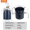 Spray Paint Pressure Pot Tank, 10L/2.5gal Air Paint Pressure Pot, 1.5mm+4mm Two Nozzles Two Spray Paint Guns for Industry Home Decor Architecture