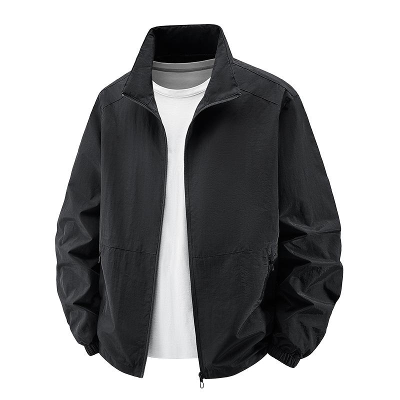 

Новая мужская повседневная куртка для улицы на весну и осень 5XL чёрный