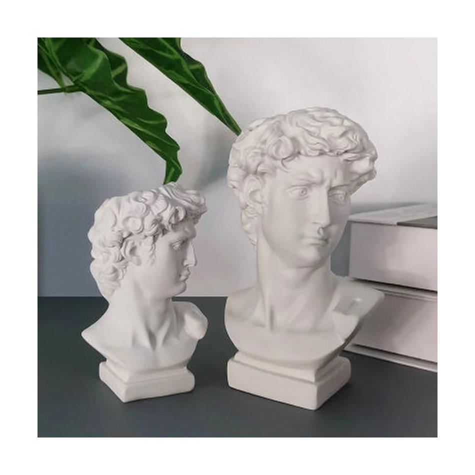 Makeup Brush Storage Pen Holder David Statue Resin Medici Vase Desktop Organizer Home Decor Ornaments Creative Art Flower Pot