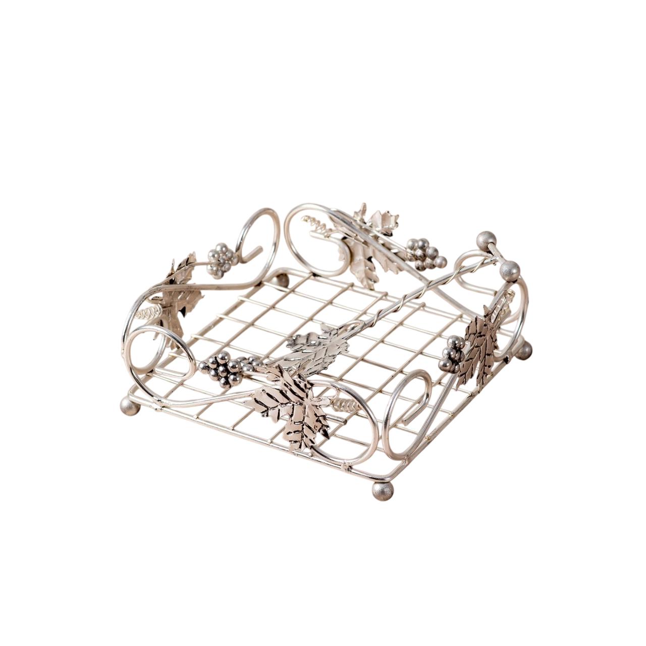 Салфетница, Metallic Tissue Paper Holder (Silver),  Nestroots