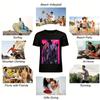 Korean Dark Gothic Style Boy Group Print T-shirt Trendy Niche Anime Loose Casual Top Pure cotton T-shirt