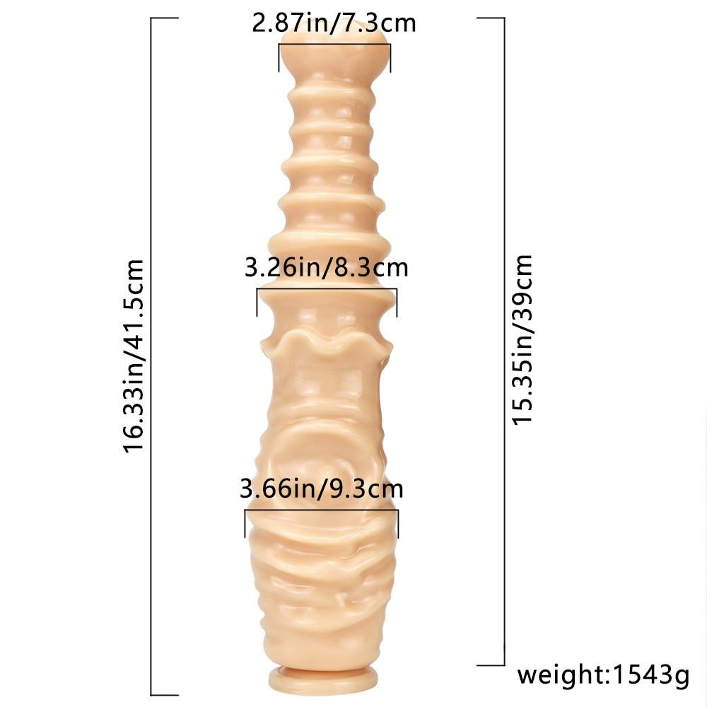 41.5cm Big Black Dildo for Anal Plug Adult Sex Toys Slave Strap on Penis Silicone Dick Fisting BDSM
