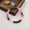 Natural  gemstone Pomegranate Stone Bead Bracelet charm Women Garnet Charm Bangles  Friendship Gift