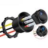 20mm Round Rocker Toggle Switch Shell Housing 12V LED ON OFF for Car Truck Golf Cart Dash Panel Blue Red Green Lighted