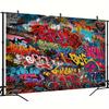 2D Colorful Graffiti Wall Photography Background Cloth