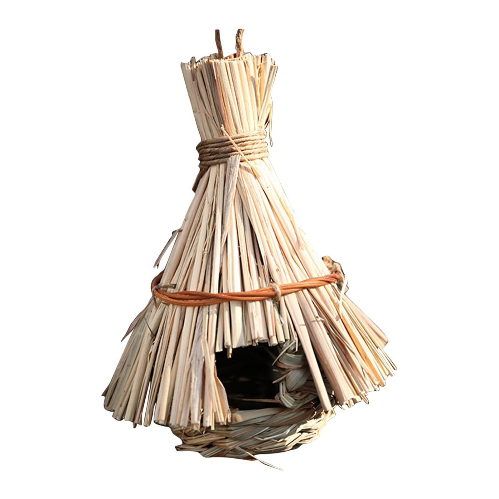 House Outdoor Hanging Bird House Straw Bird House Natural Bird House