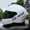 2pcs THE BEAST Motorcycle Stickers Waterproof for Motorcycle Helmet Fairing Fuel Tank Car Window Scooters Universal Vinyl Decals