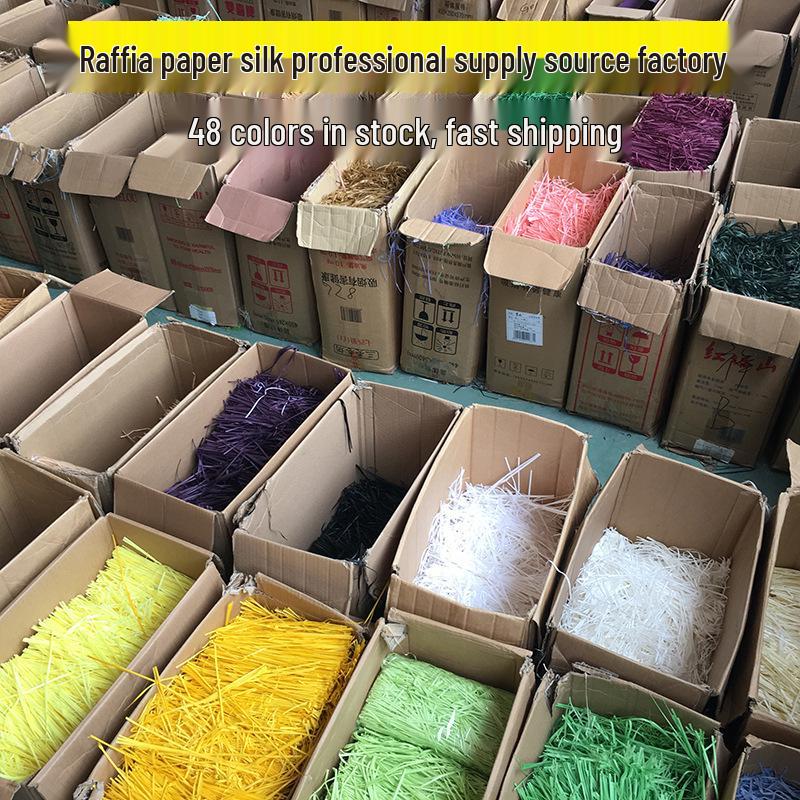 Raffia Paper Shreds for Gift Box and Wedding Candy Decoration