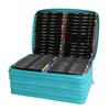 Marker Pen Storage Bag, PU Leather, Multi-Zipper, Large Capacity with 168/224 Slots, Handheld/Shoulder Strap, Multi-Layer Pencil Case