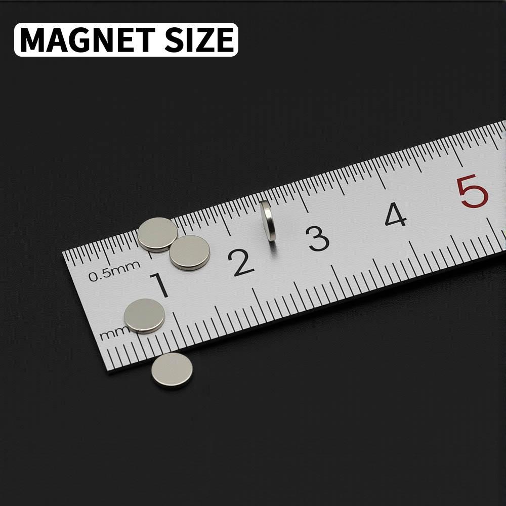 Aimant Puissant en Néodyme 5x1mm N35 NdfeB Aimants Magnétiques Permanents Rond Super Forts Aimants de Frigo Bricolage