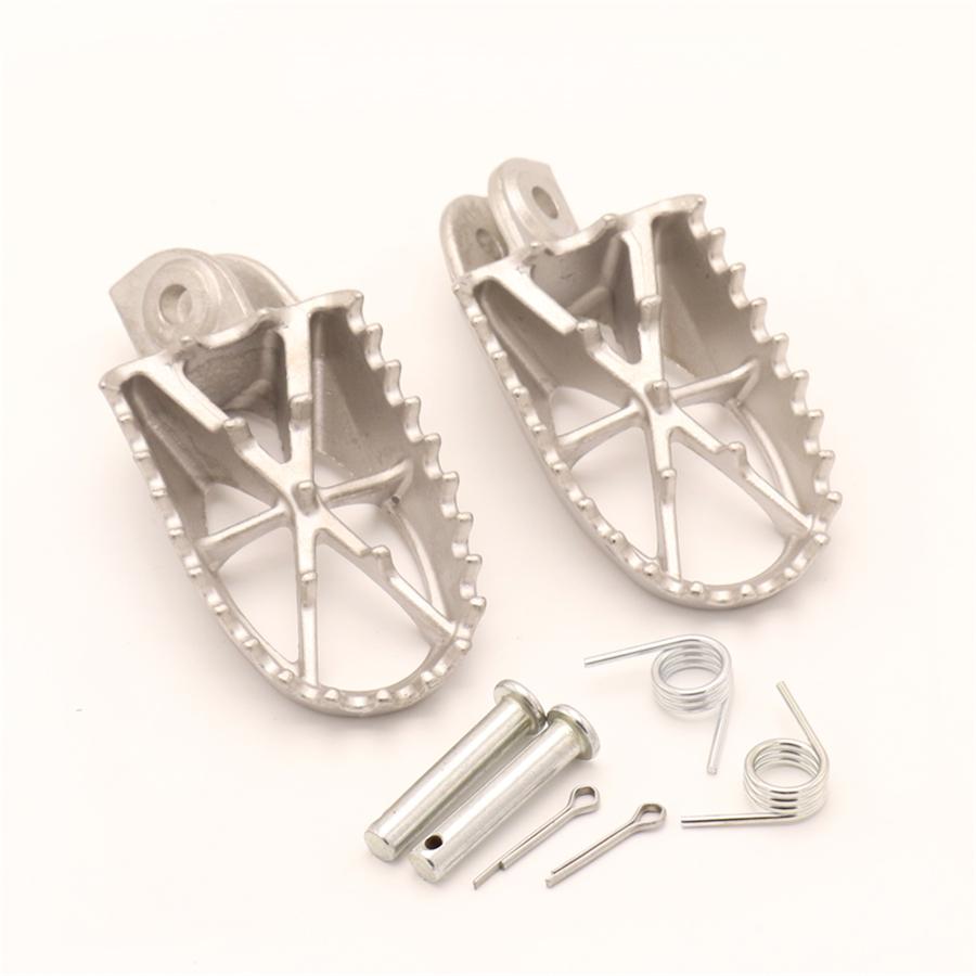 1Pair Motorcycle Bike Off-road 304 Stainless Steel Foot Peg Forefoot Pedals 8MM