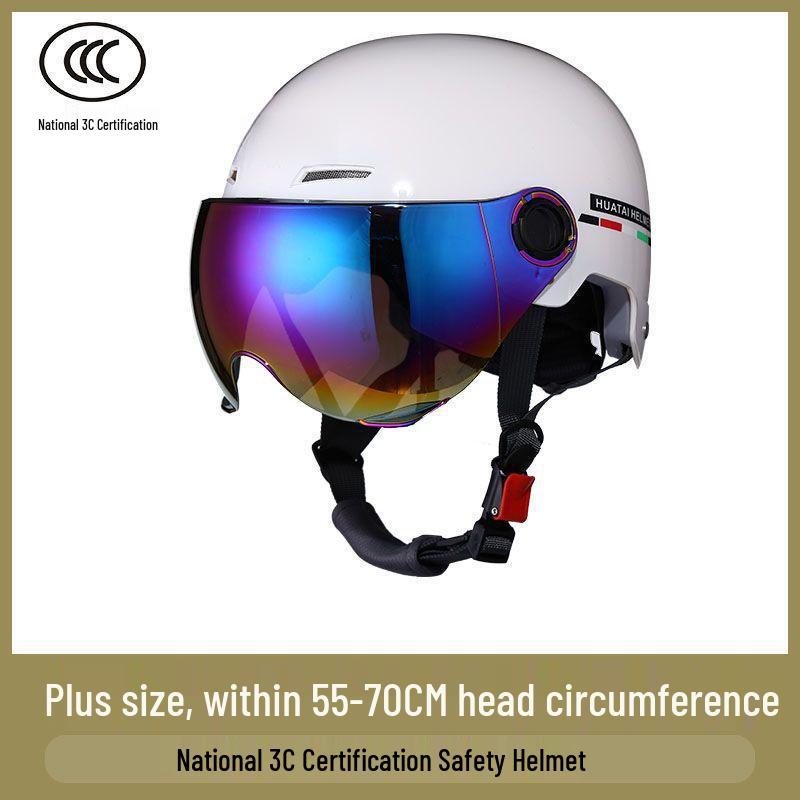 5XL National Standard Electric Vehicle Helmet - Extra Large, Sun-Protective, 70cm Circumference for Men and Women