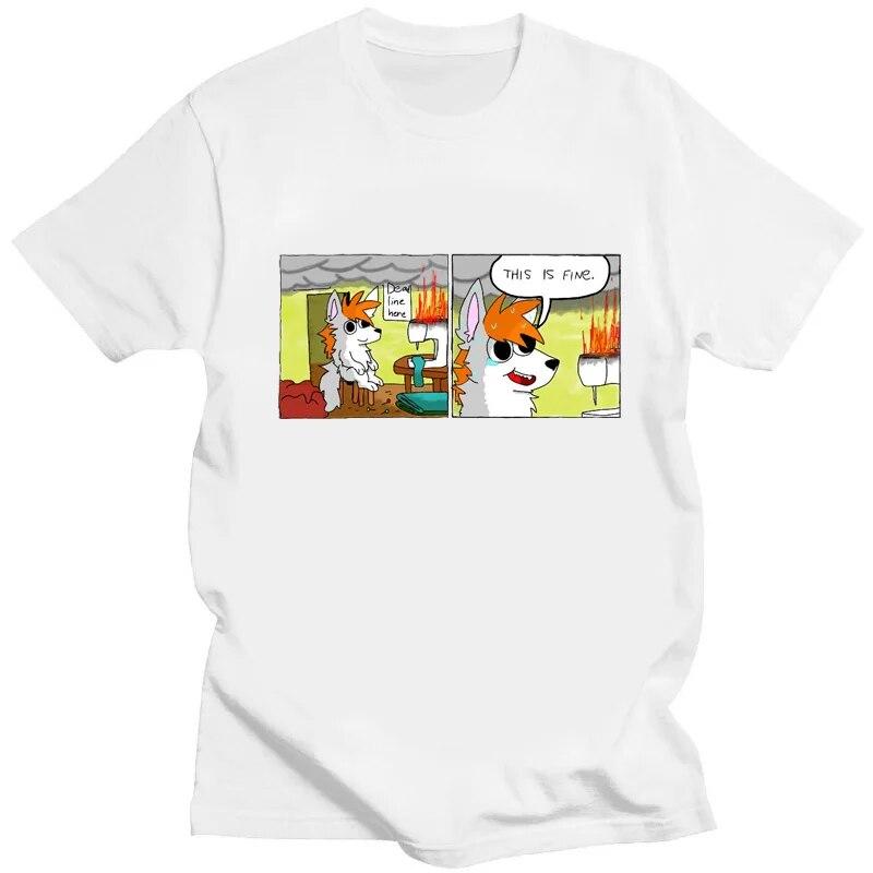 

Kawaii футболка «Это прекрасно, все будет хорошо» Мем креативная футболка подарок для друзей Harajuku унисекс женская футболка унисекс одежда 3XL