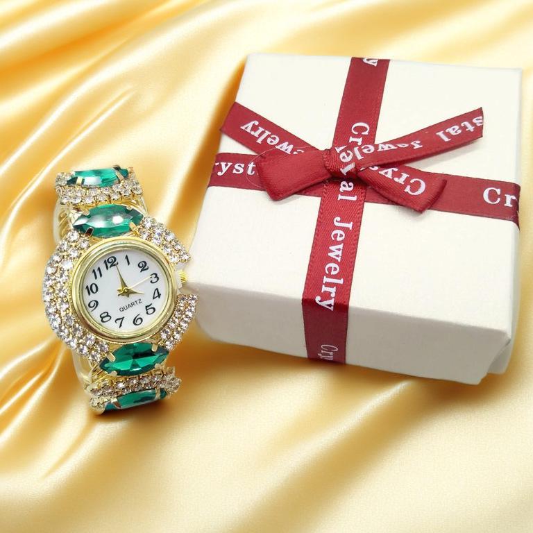 Stylish Women's Quartz Watch & Bracelet Set - Elegant & Popular Accessories