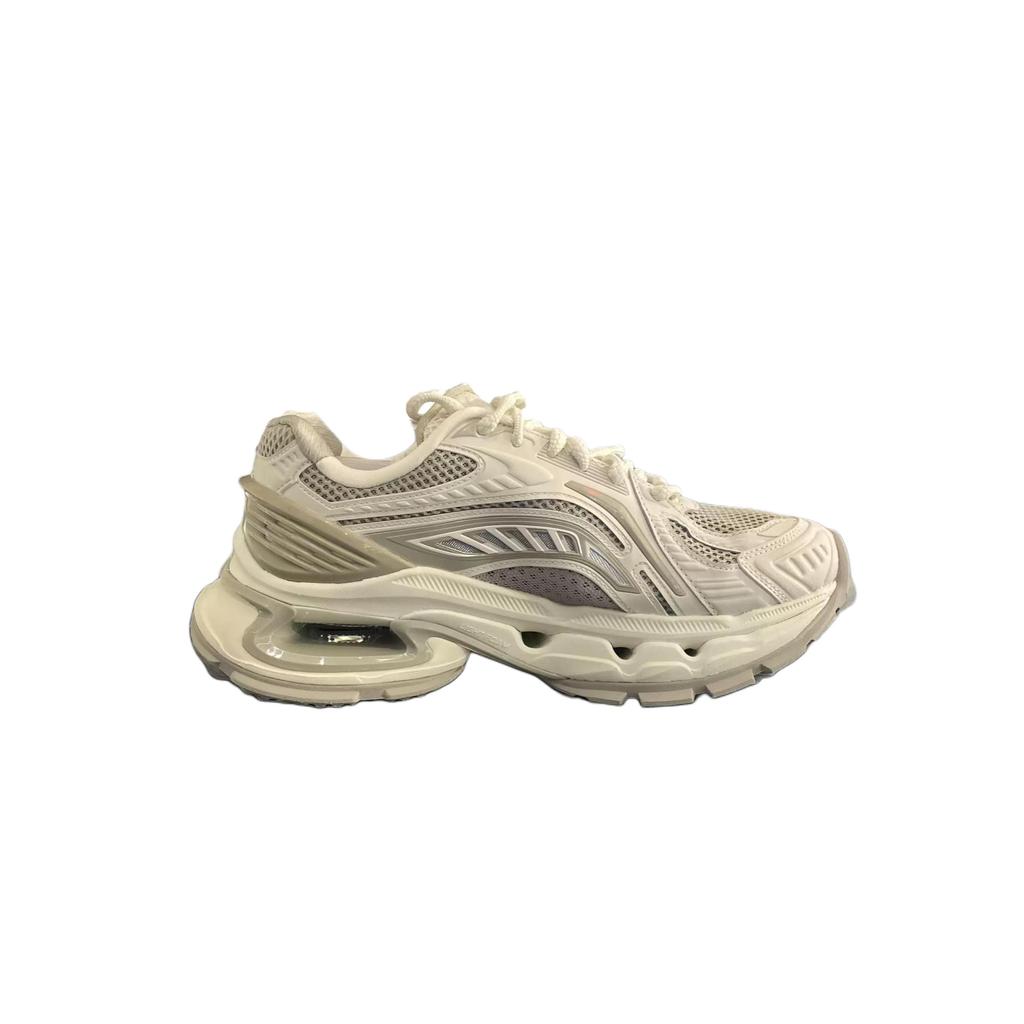 Li Ning Lijun BOW Comfortable Simple Wear-Resistant Increased Height Low-Top Dad Shoes Men Sneakers Light-Gray AZGV091-7