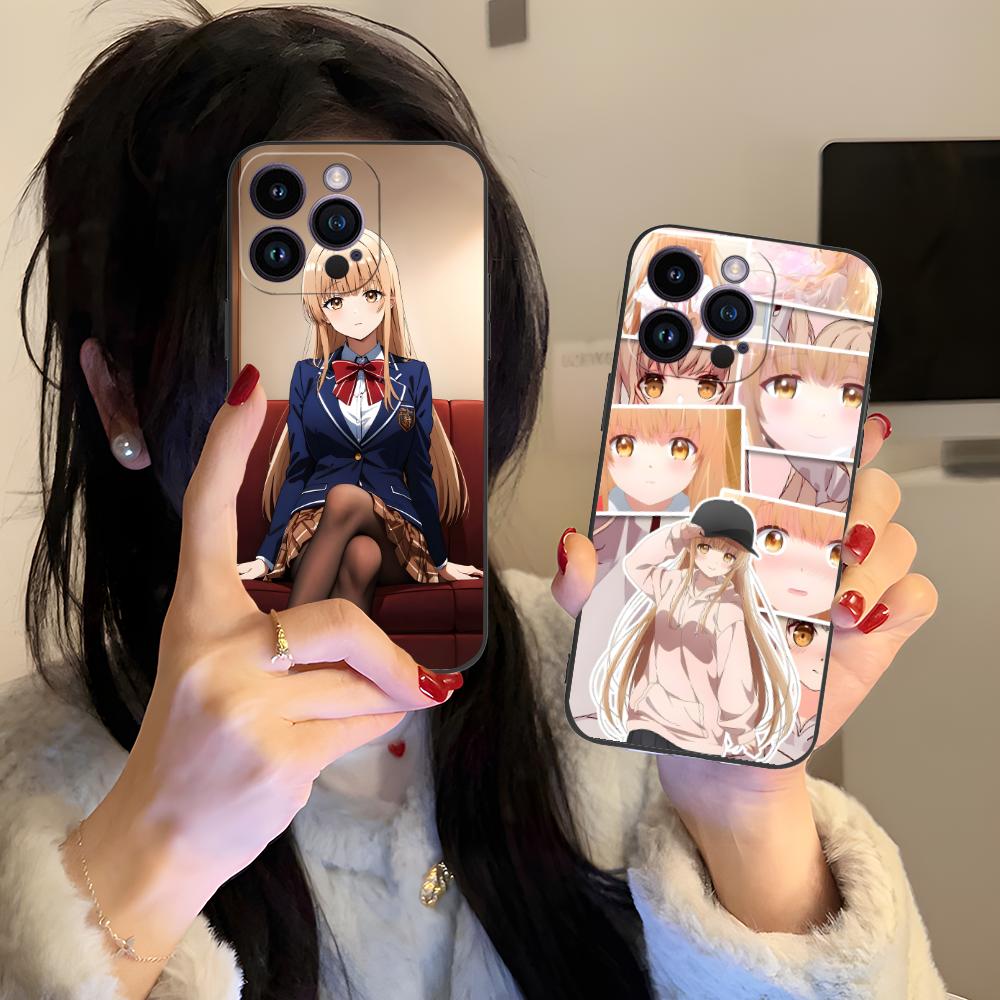 Angel Mahiru Shina Anime Phone Case for iPhone 16 15 14 13 12 11 X XR XS 8 7 Pro Max Plus Mini Colored Cellphones Pretty Cover