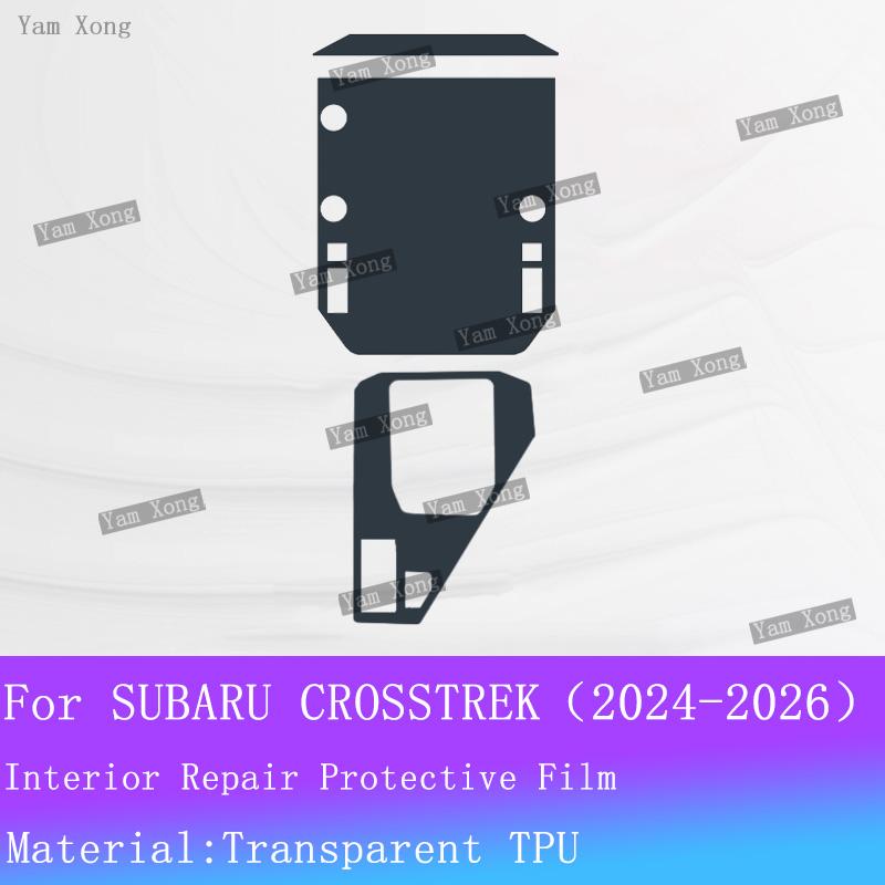 

For SUBARU CROSSTREK Car interior Film suit Navigation screen Protection Sticker Gear Panel TPU Transparent Anti-scratch Films For RHD