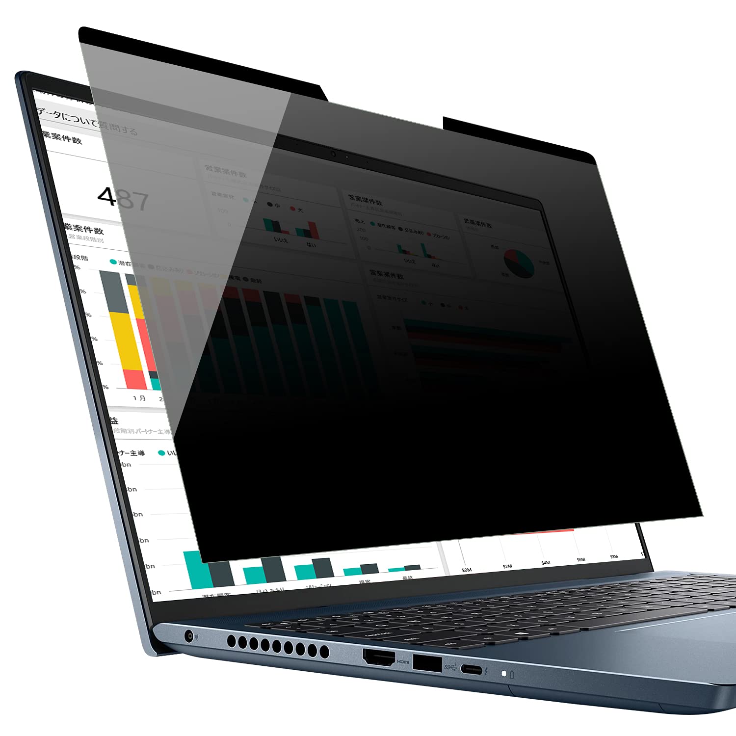 

[Эксклюзивный бренд Amazon] 13,3-дюймовый 16:9 Защитная пленка, Магнитный фильтр конфиденциальности