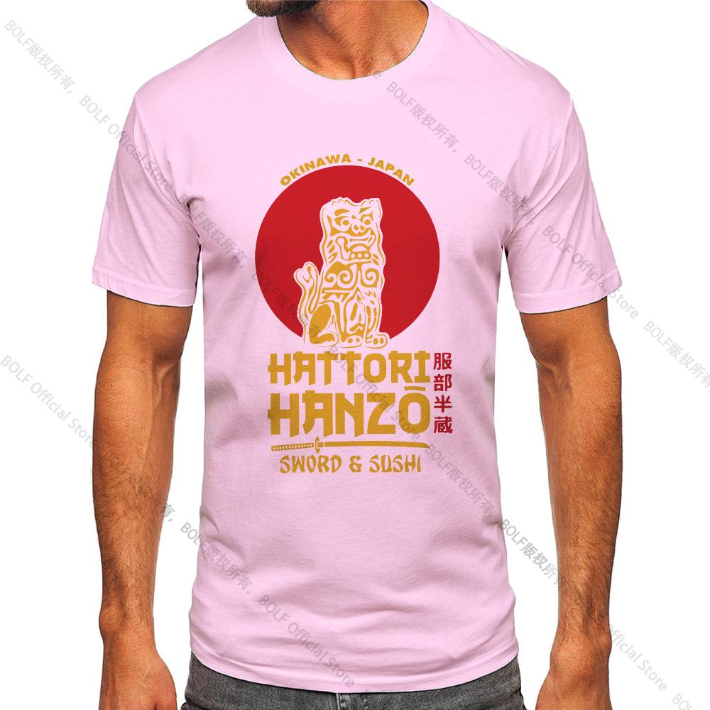 Men's Hattori Hanzo Printed T-shirt 100% Cotton Harajuku Classic Tees for Men Casual Shirt Tops Wear