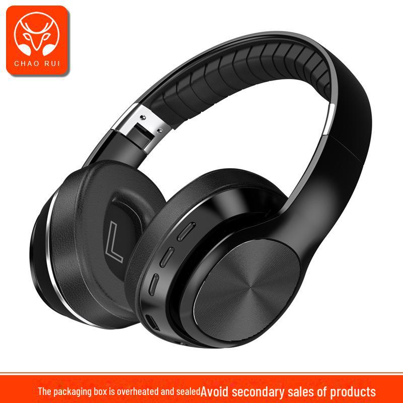 

Высококачественная складная металлическая беспроводная Bluetooth-гарнитура для спорта чёрный