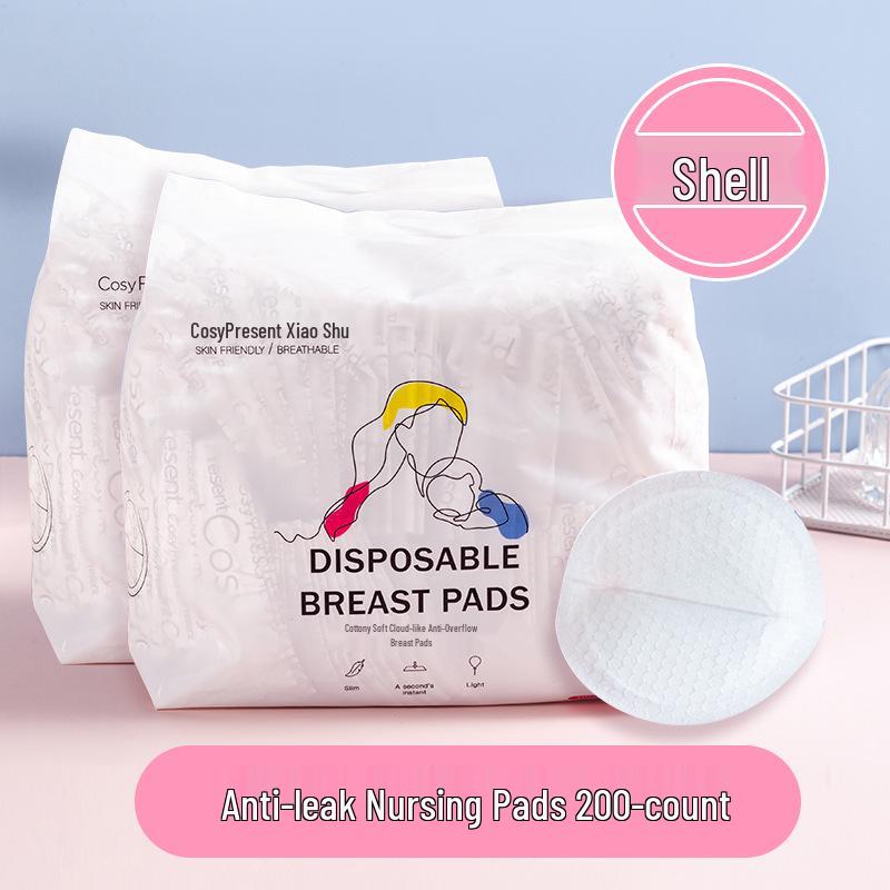 Disposable Ultra-thin Anti-leak Breast Pads - 100 Pack, Breathable Nipple Covers for Postpartum Breastfeeding