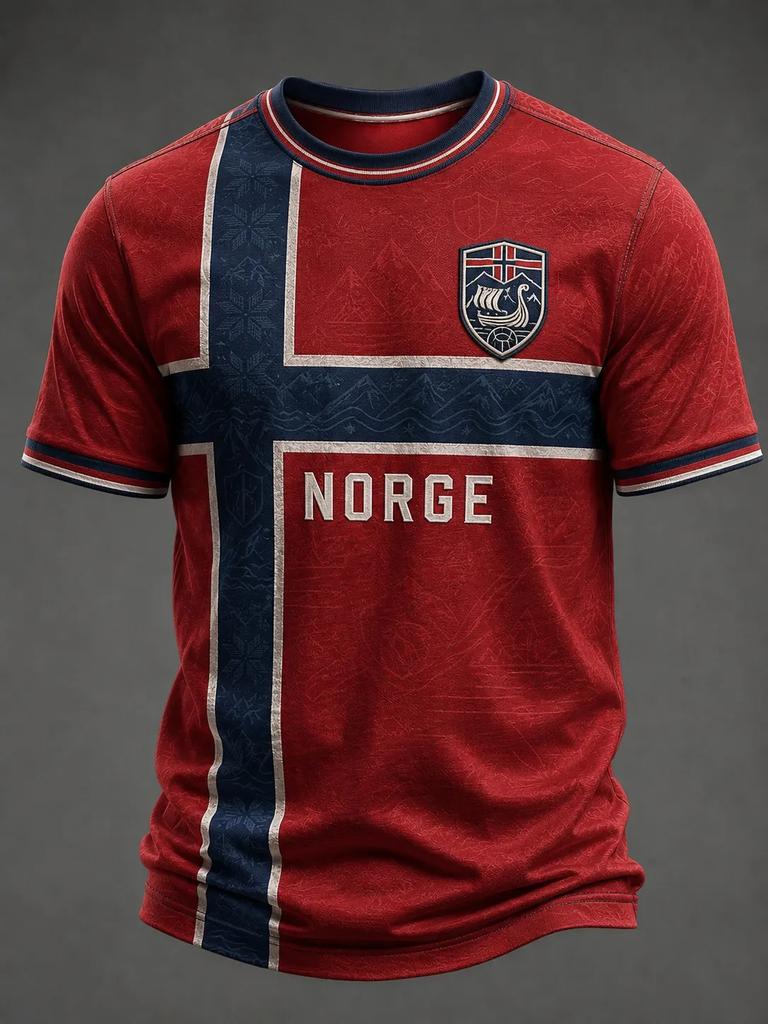 T-shirt Grafica Drago Vichingo Norvegese Uomo Donna Stampa 3D Stile Nordico Casual Sportiva Manica Corta Asciugatura Rapida Top Estivo